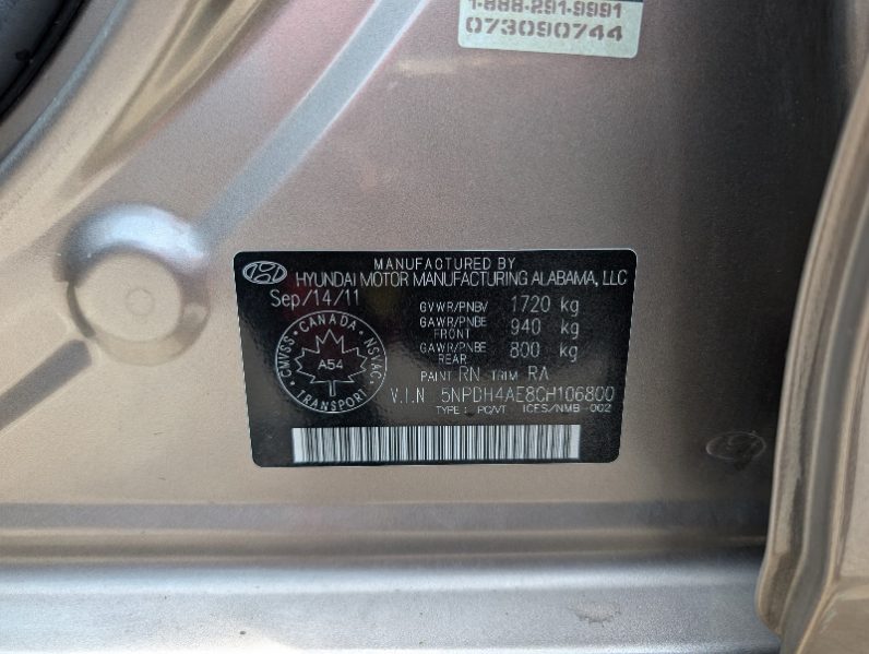 Foreign Used 2012 Hyundai Elantra